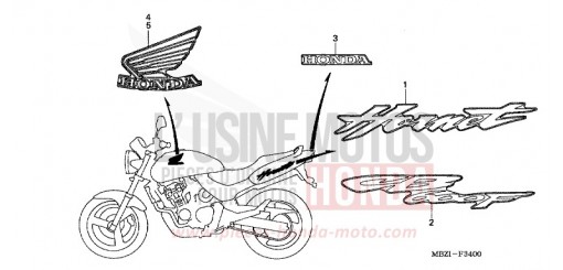 MARKE (CB600F2) CB600F2 de 2002